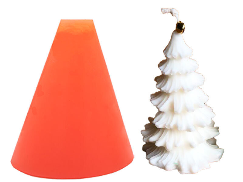 Çam Ağacı Silikon Mum Kalıbı M-178 - 2
