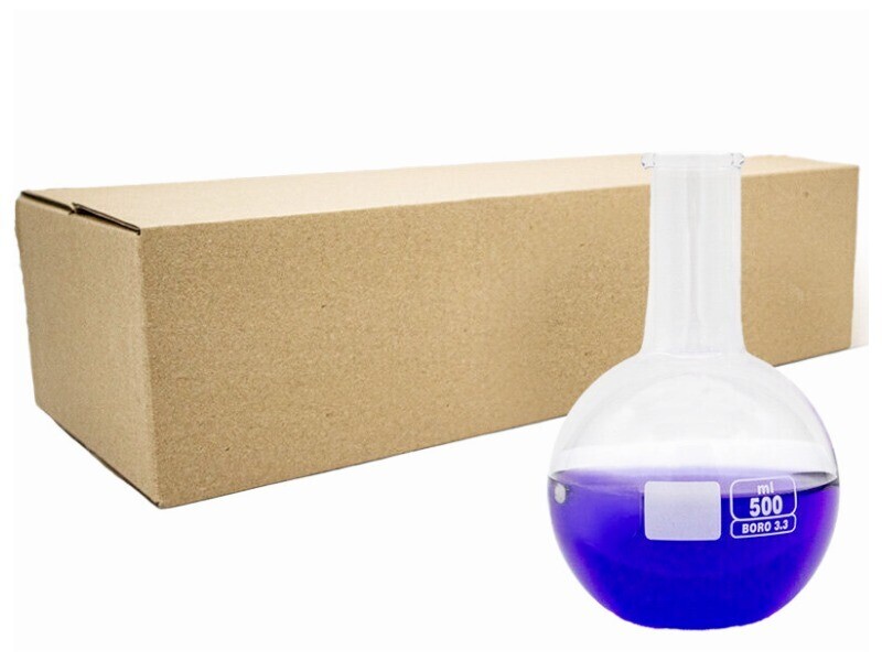 Cam Balon Dibi Düz 500 ML 10 Adet - Kimyacınız