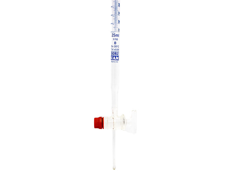 Cam Büret PTFE Musluklu 25 ML - 2