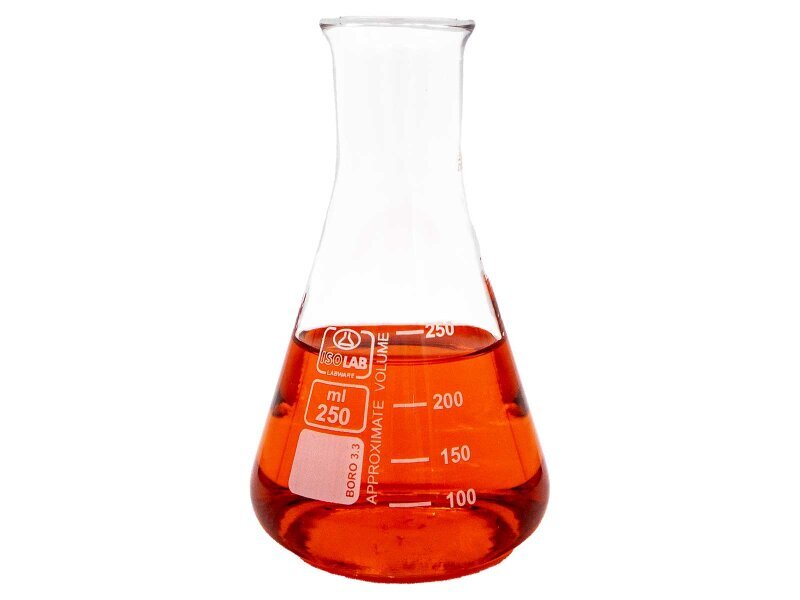 Cam Erlen Dereceli  250 ML  Erlenmeyer Flask - Kimyacınız