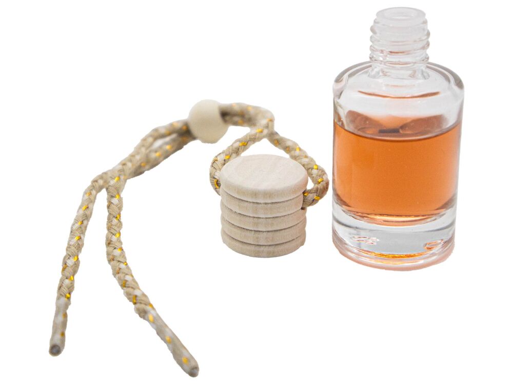 Cam Oto Kokusu Şişesi 10 ml Ahşap Kapaklı 150 Adet - 5