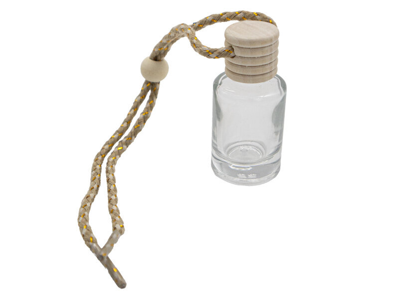 Cam Oto Kokusu Şişesi 10 ml Ahşap Kapaklı 25 Adet - 4