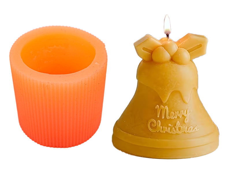 Çan Merry Christmas Silikon Mum Kalıbı M-310 - 2