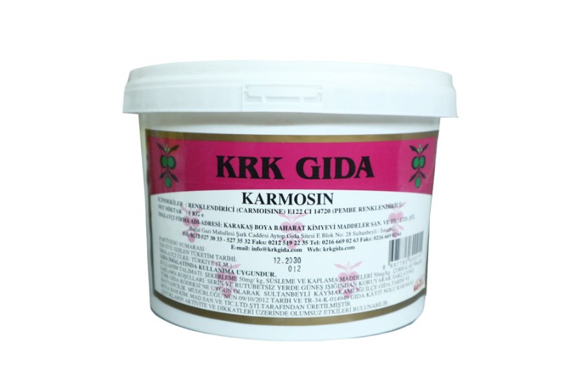 Carmoisine E122 Pembe Gıda Boyası 1 KG - KRK GIDA