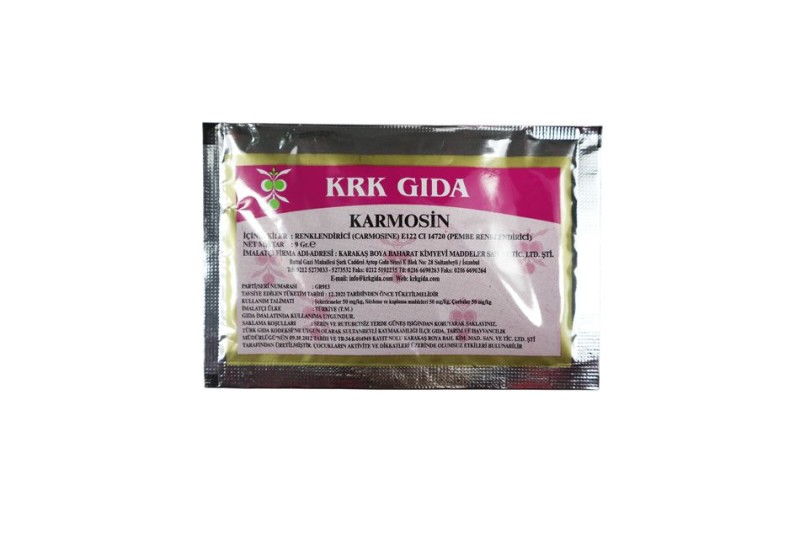 Carmoisine Pembe Gıda Boyası 9 GR - KRK GIDA