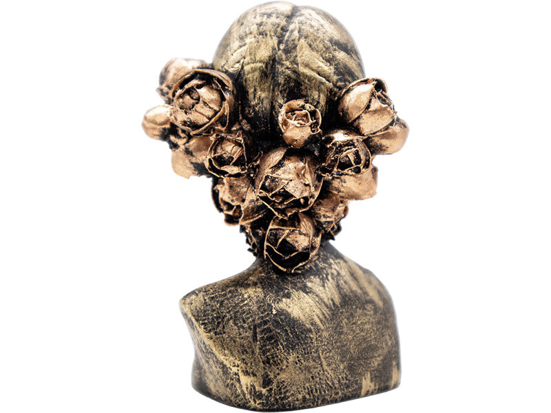 Çiçek Saçlı Kadın Silikon Mum Kalıbı M-149 - 5