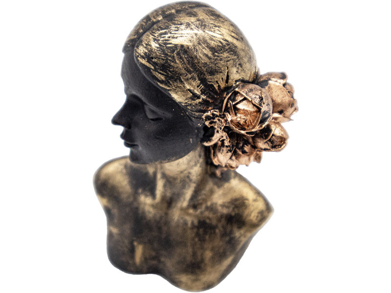 Çiçek Saçlı Kadın Silikon Mum Kalıbı M-149 - 9