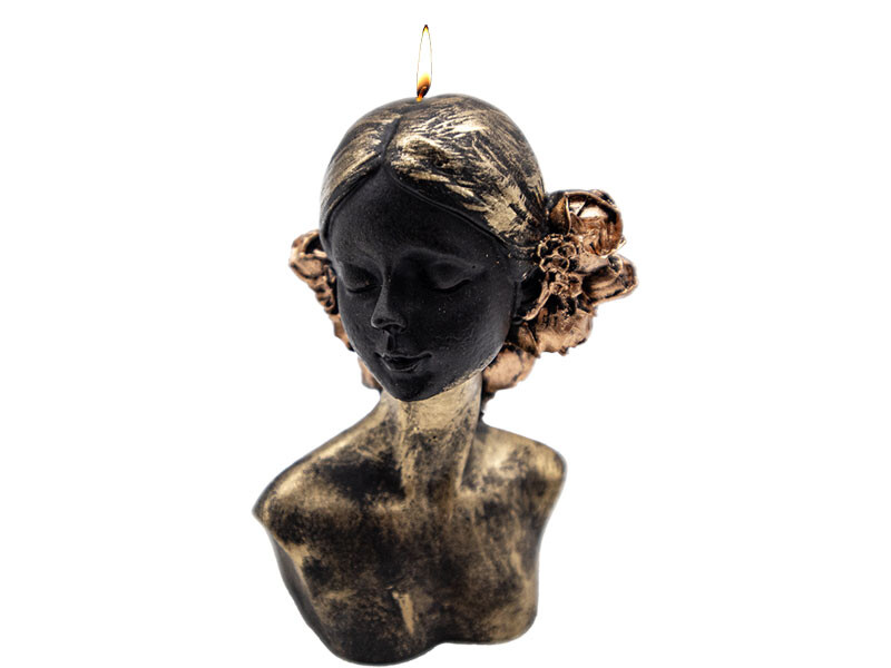 Çiçek Saçlı Kadın Silikon Mum Kalıbı M-149 - 10