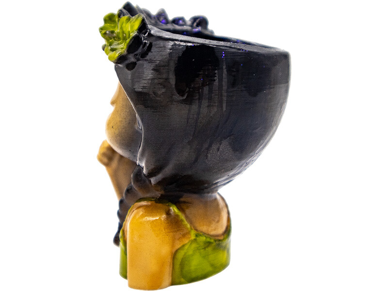 Çiçekli Sus Yapan Kız Beton Saksı Silikon Kalıp B-109 - 6