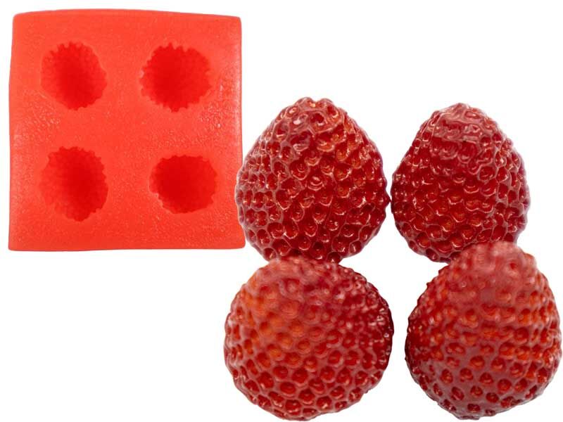 Çilek Silikon Mum Kalıbı M-71 - 1