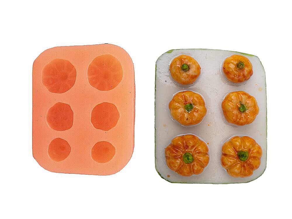 Çoklu Kabak Silikon Mum Kalıbı M-329 - 1