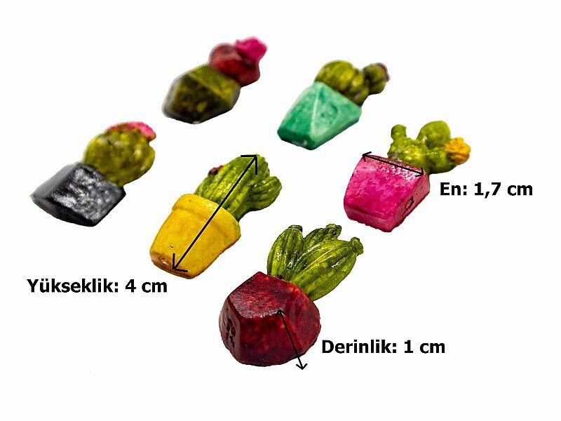 Çoklu Kaktüs Mini Obje - 2
