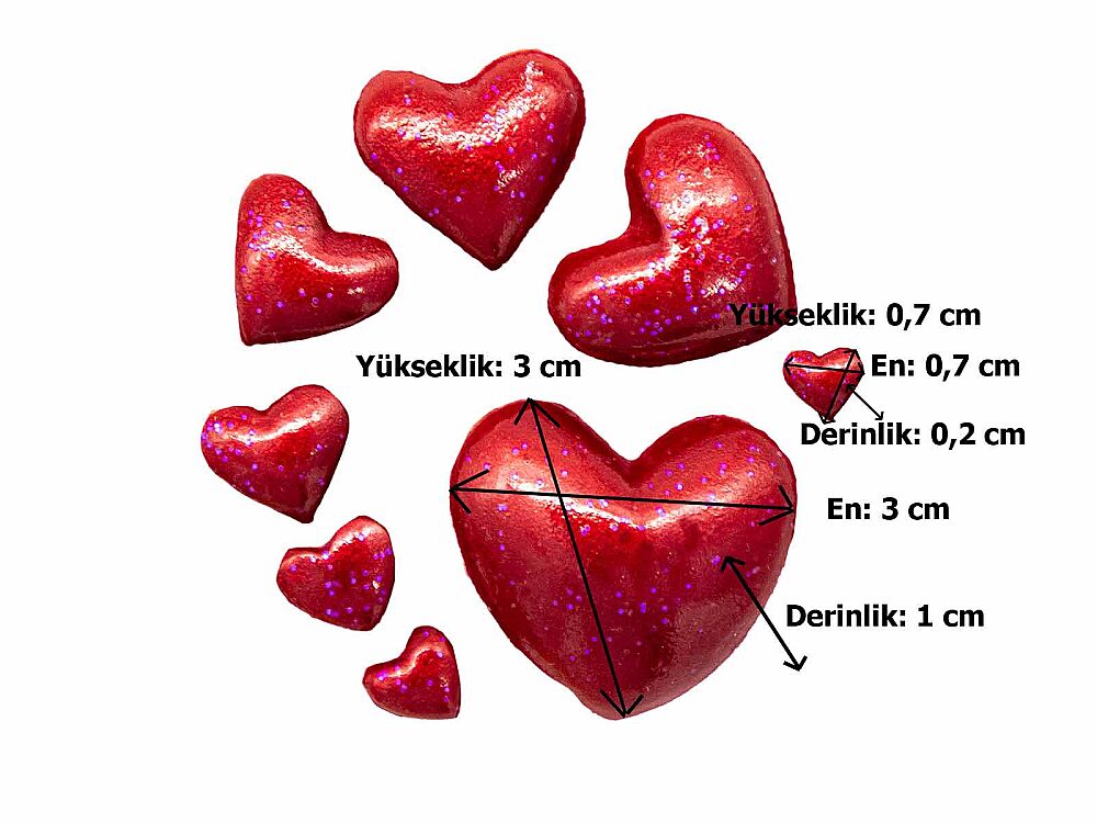 Çoklu Kalp Silikon Kalıbı KA-06 - 3