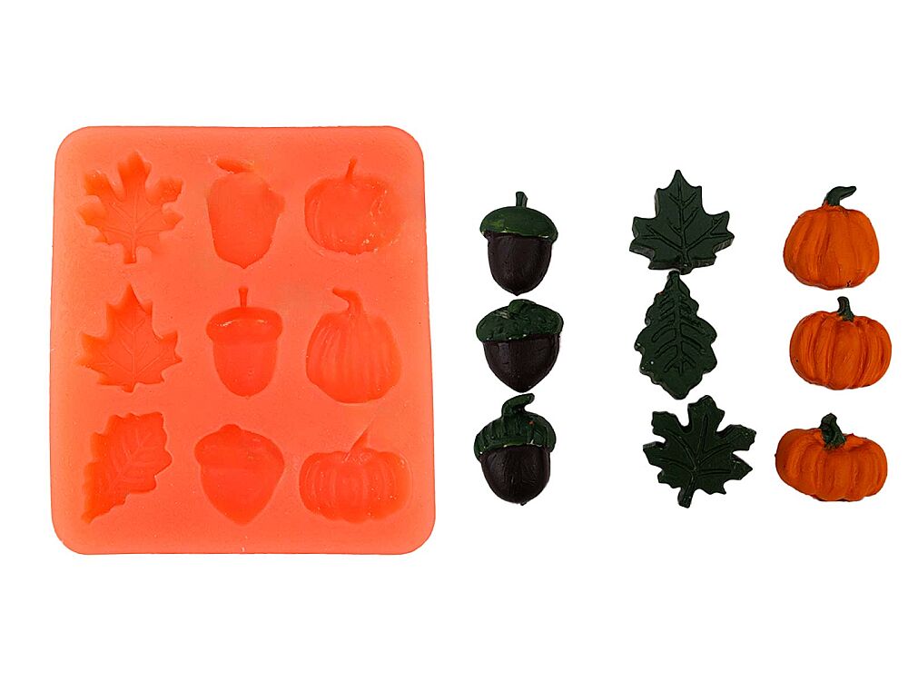 Çoklu Kış Temalı Silikon Mum Kalıbı M-356 - 1