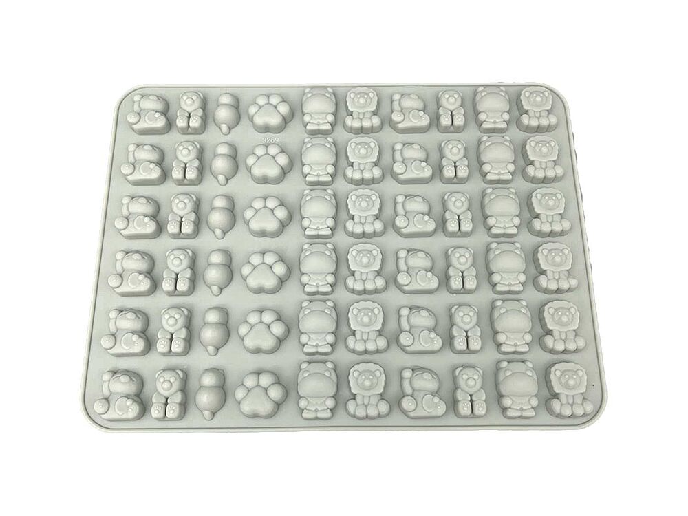 Çoklu Mini Hayvanlar Sugarcraft Silikon Kalıbı KM-1585 - 1