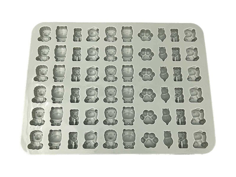 Çoklu Mini Hayvanlar Sugarcraft Silikon Kalıbı KM-1585 - 2