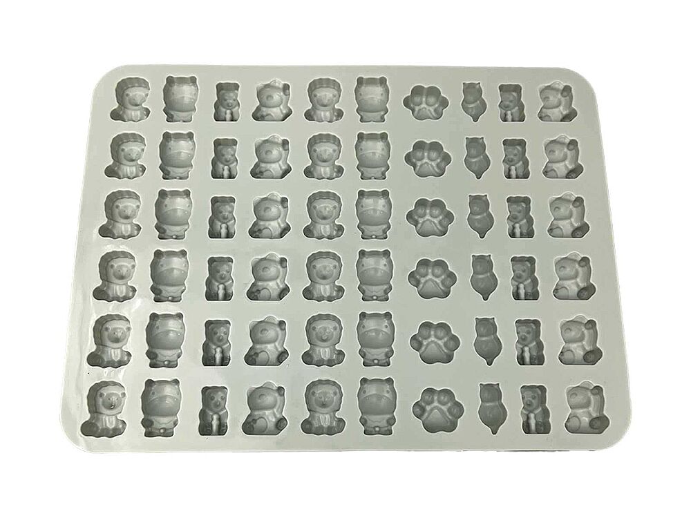 Çoklu Mini Hayvanlar Sugarcraft Silikon Kalıbı KM-1585 - 2
