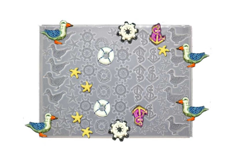 Çoklu Vapur Figür Magnet Süsü Epoksi Kalıbı EPK-794 - Kimyacınız
