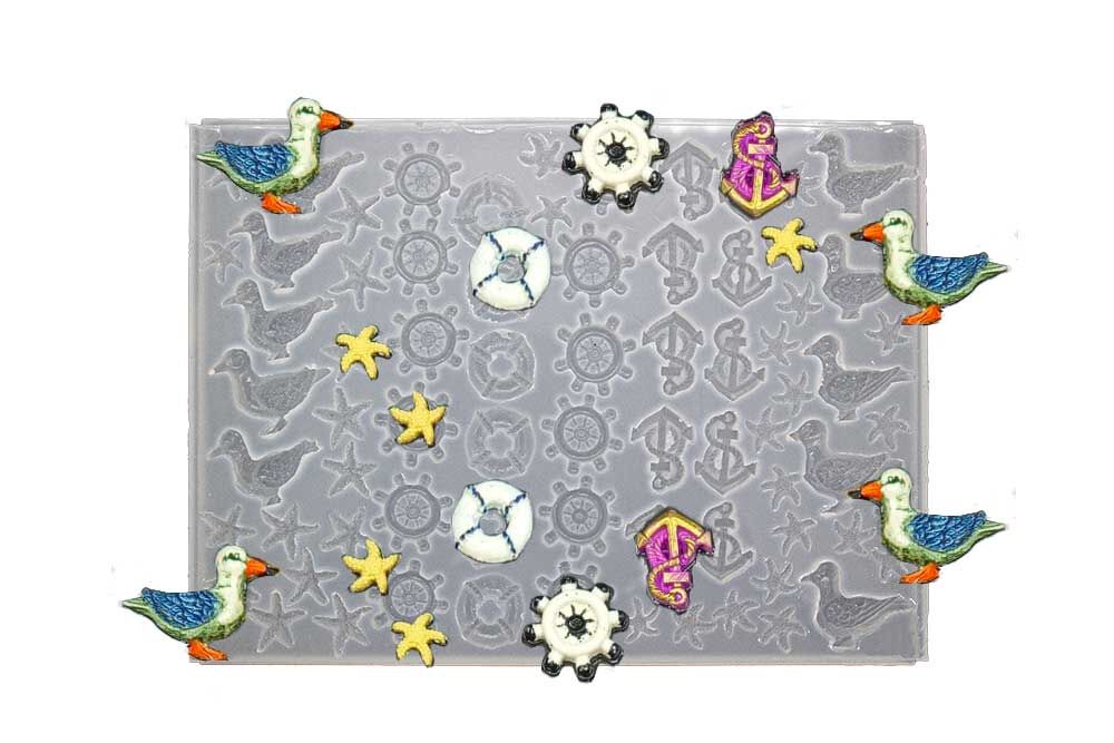 Çoklu Vapur Figür Magnet Süsü Epoksi Kalıbı EPK-794 - 1