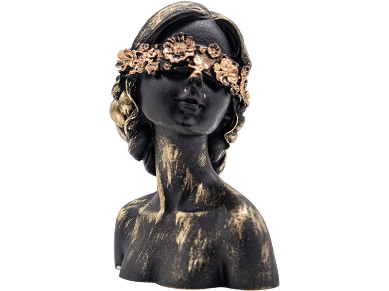 Dantelli Gözleri Bağlı Kadın Silikon Mum Kalıbı M-154 - 2