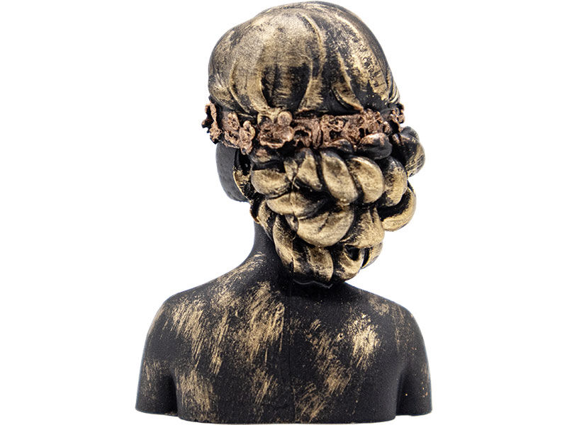 Dantelli Gözleri Bağlı Kadın Silikon Mum Kalıbı M-154 - 5