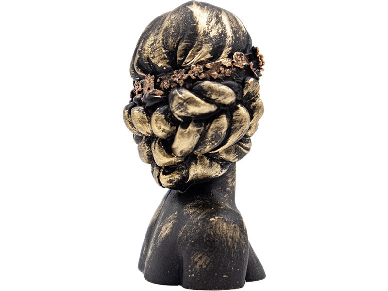 Dantelli Gözleri Bağlı Kadın Silikon Mum Kalıbı M-154 - 6