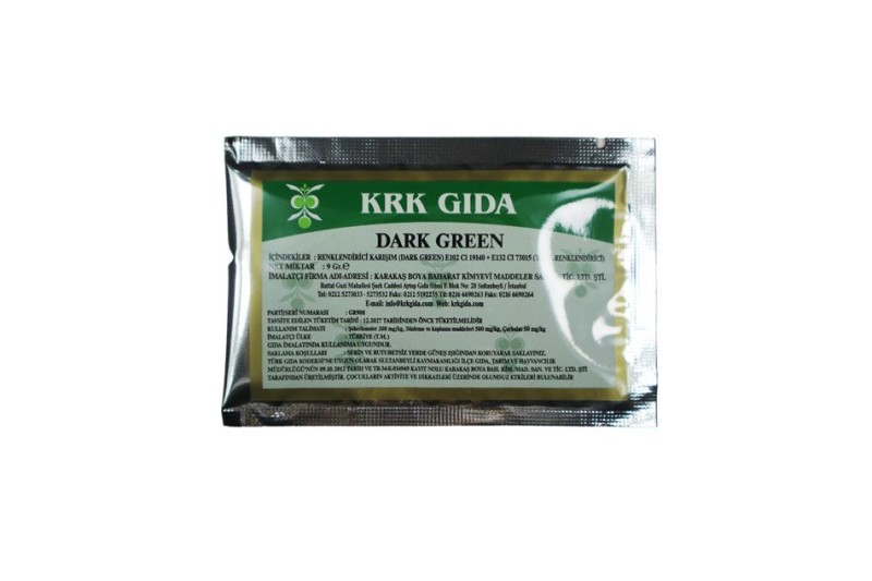 Dark Green Yeşil Gıda Boyası 9 GR - KRK GIDA