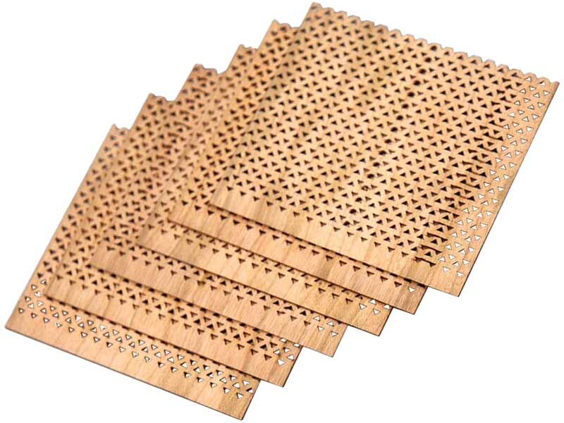 Delikli Ahşap Fitil Büyük Boy 50 Adet - 1