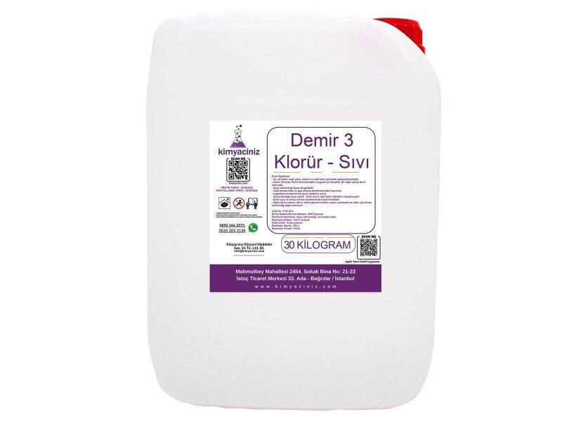Demir 3 Klorür - Sıvı 30 KG - Kimyacınız