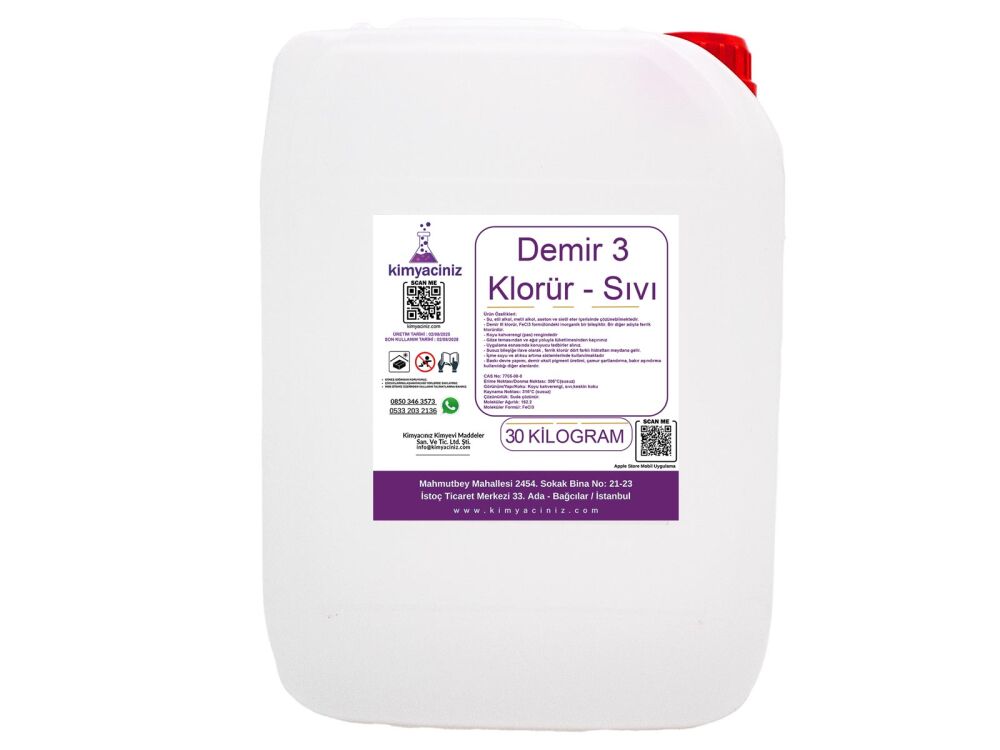 Demir 3 Klorür - Sıvı 30 KG - 1