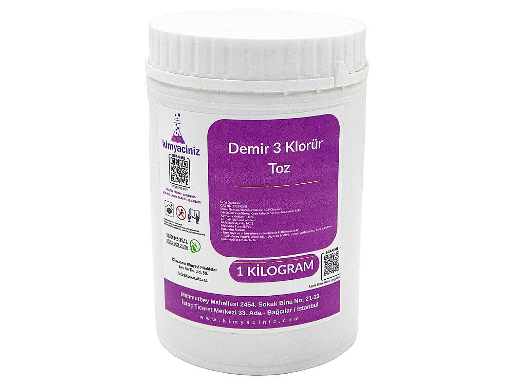 Demir 3 Klorür - Toz 1 KG - 1
