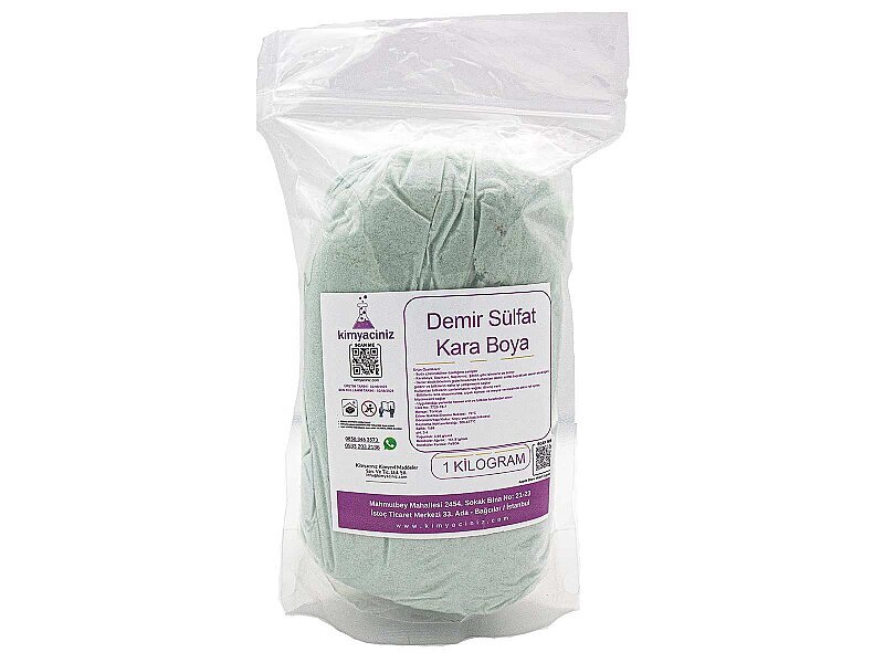 Demir Sülfat - Kara Boya 1 KG - Kimyacınız