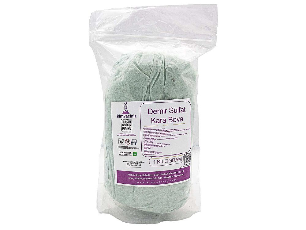Demir Sülfat - Kara Boya 1 KG - 1
