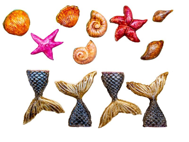 Deniz Objeleri 12'li Silikon Mum Kalıbı M-324 - 2