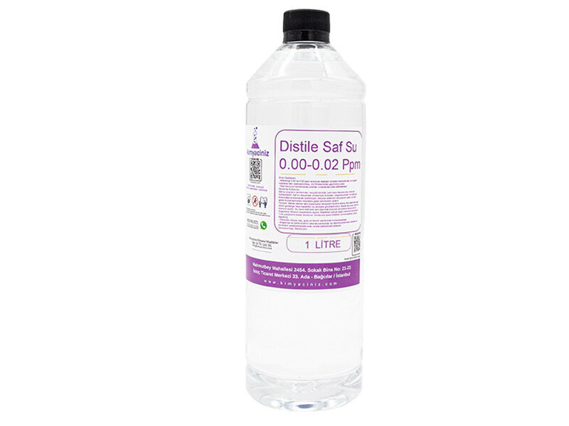 Distile Saf Su 0.00-0.02 Ppm 1 LT - Kimyacınız