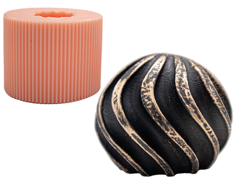 Dönence Küçük Küre Silikon Mum Kalıbı M-190 - Kimyacınız