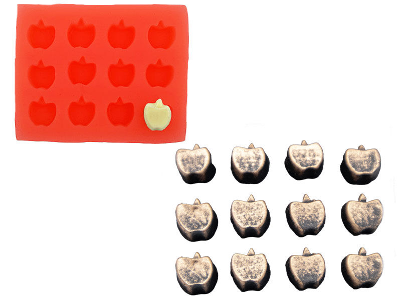 Elma Silikon Mum Kalıbı M-158 - 1