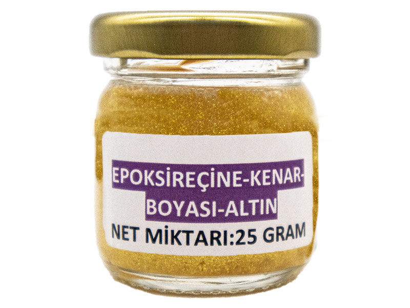 Epoksi Reçine Kenar Boyası Altın 25 GR - 1