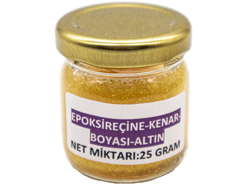 Epoksi Reçine Kenar Boyası Altın 25 GR - 2