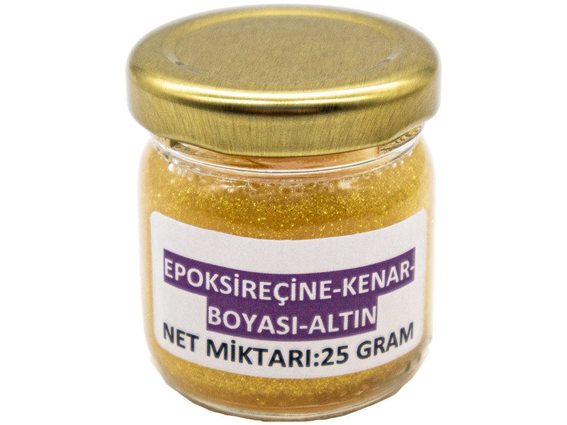 Epoksi Reçine Kenar Boyası Altın 25 GR - 2