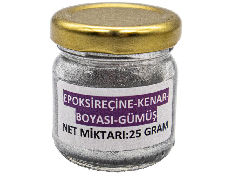 Epoksi Reçine Kenar Boyası Gümüş 25 GR - 1