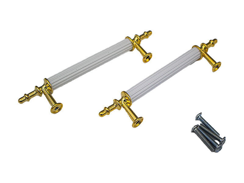 Epoksi Tepsi Altın Beyaz Renk Metal Kulp - 96 mm - Kimyacınız