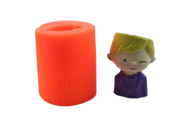 Erkek Çocuk Beton Saksı Silikon Kalıbı B-71 - Kimyacınız