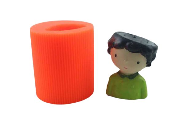 Erkek Çocuk Beton Saksı Silikon Kalıbı B-74 - Kimyacınız