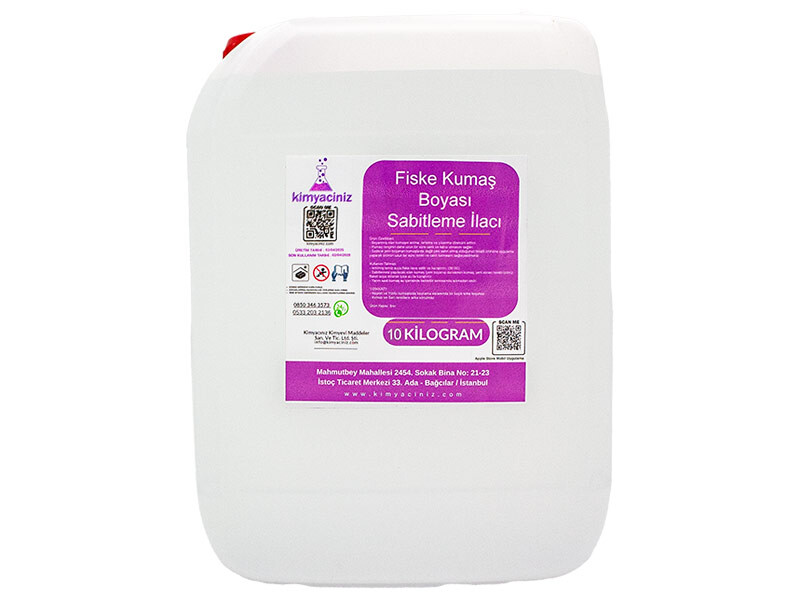 Fiske Kumaş Boyası Sabitleme İlacı 10 KG - Kimyacınız