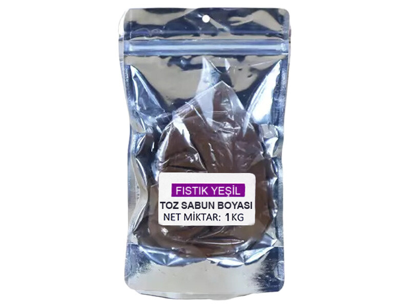 Fıstık Yeşil Toz Doğal Sabun Boyası 1 KG - Kimyacınız