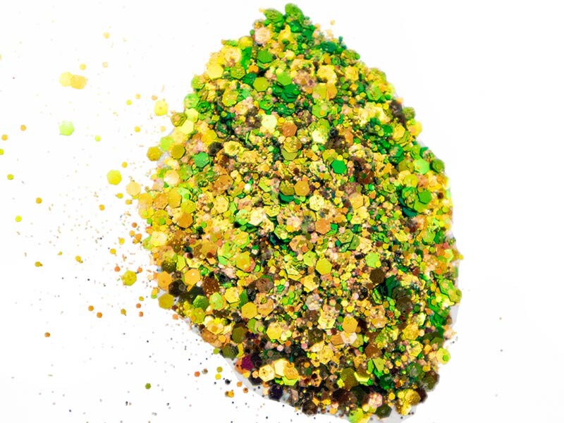 Fıstık Yeşili Holografik Glitter Süsleme Aksesuarı 100 GR - 2