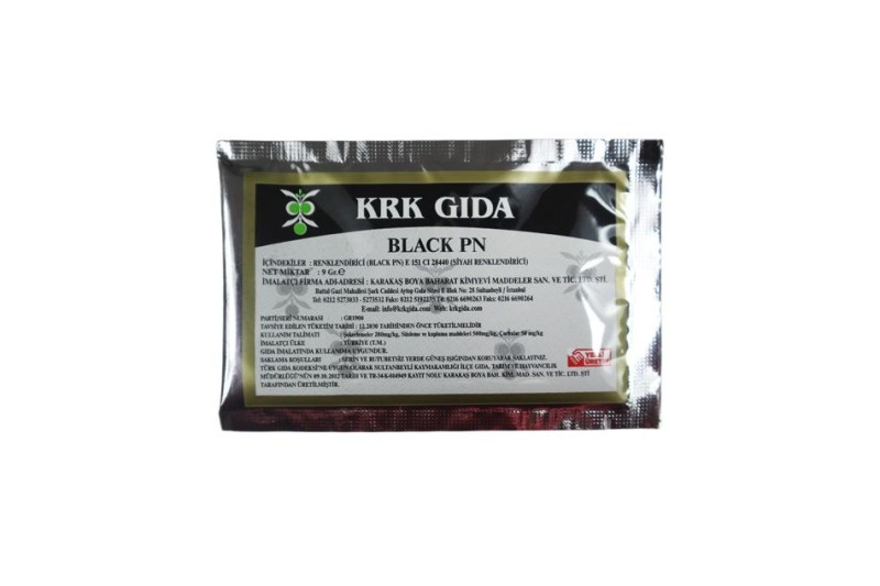 Food Black PN Siyah Gıda Boyası 9 GR - KRK GIDA