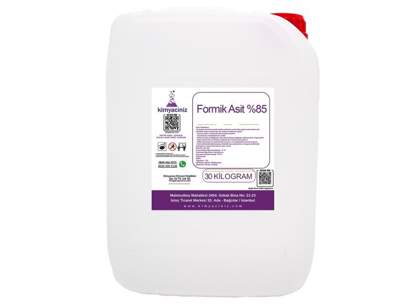 Formik Asit %85 30 KG - Kimyacınız