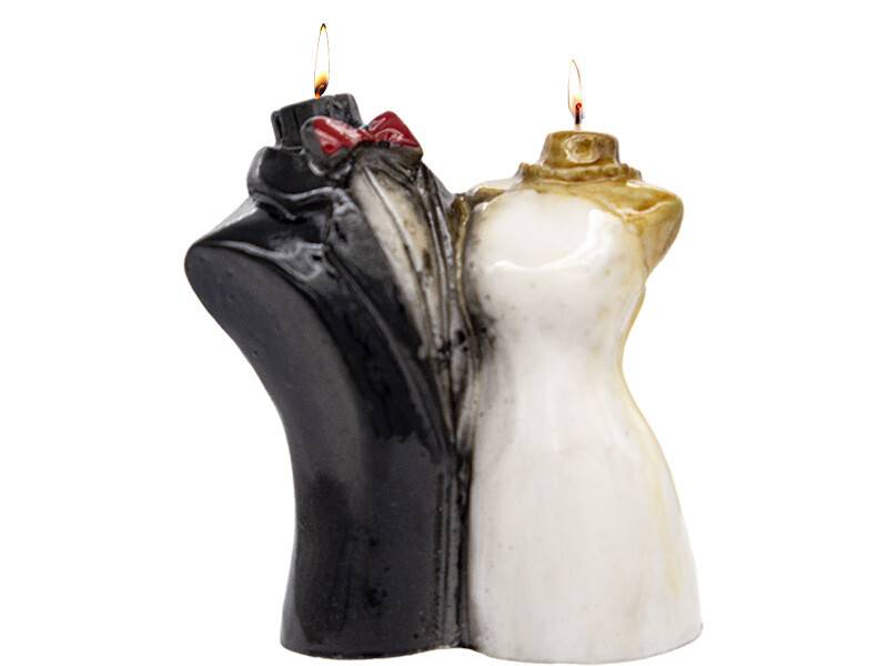 Gelin Damat Silikon Mum Kalıbı M-103 - 8